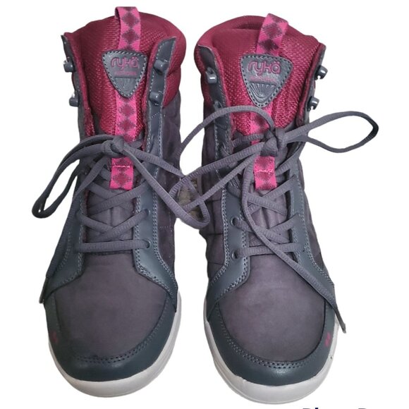 Ryka Aurora Lace-Up Quilted High-Top Sneakers Ankle Booties Women's Size US 8M - Picture 9 of 14